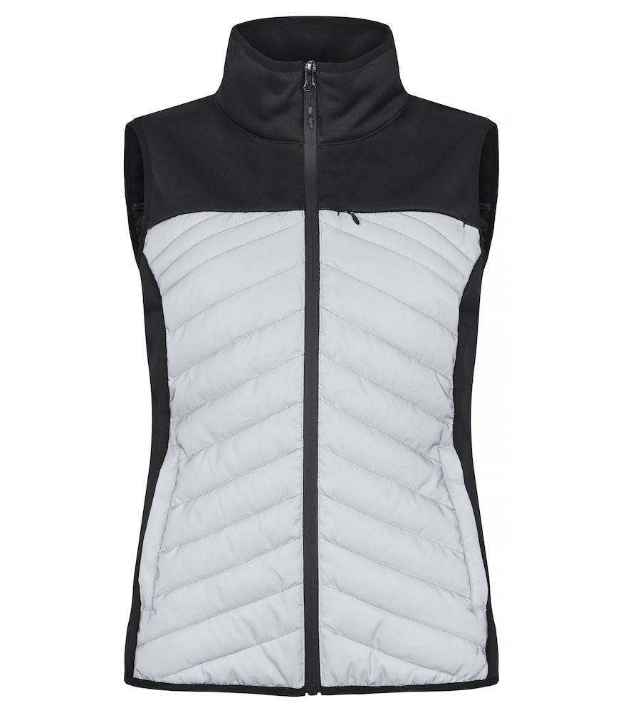Clique Utah Ladies Reflective Gilet. Lightly padded XS-2XL - Gilet - Logo Free Clothing