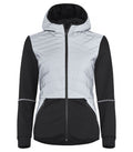 Clique Utah Ladies Reflective Jacket. Lightly padded & Hooded 2 colour option. XS-3XL - Summer Jacket - Logo Free Clothing