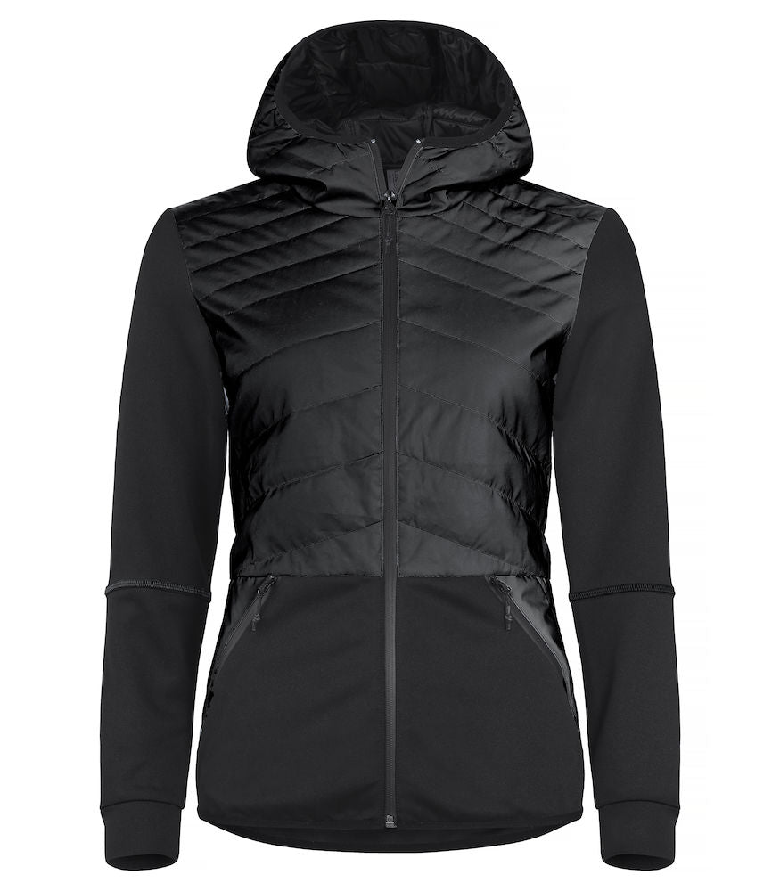 Clique Utah Ladies Reflective Jacket. Lightly padded & Hooded 2 colour option. XS-3XL - Summer Jacket - Logo Free Clothing