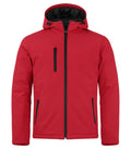 Clique Mens Padded Hooded Softshell Jacket. Waterproof 5000mm. 6 Colours XS-4XL - Summer Jacket - Logo Free Clothing