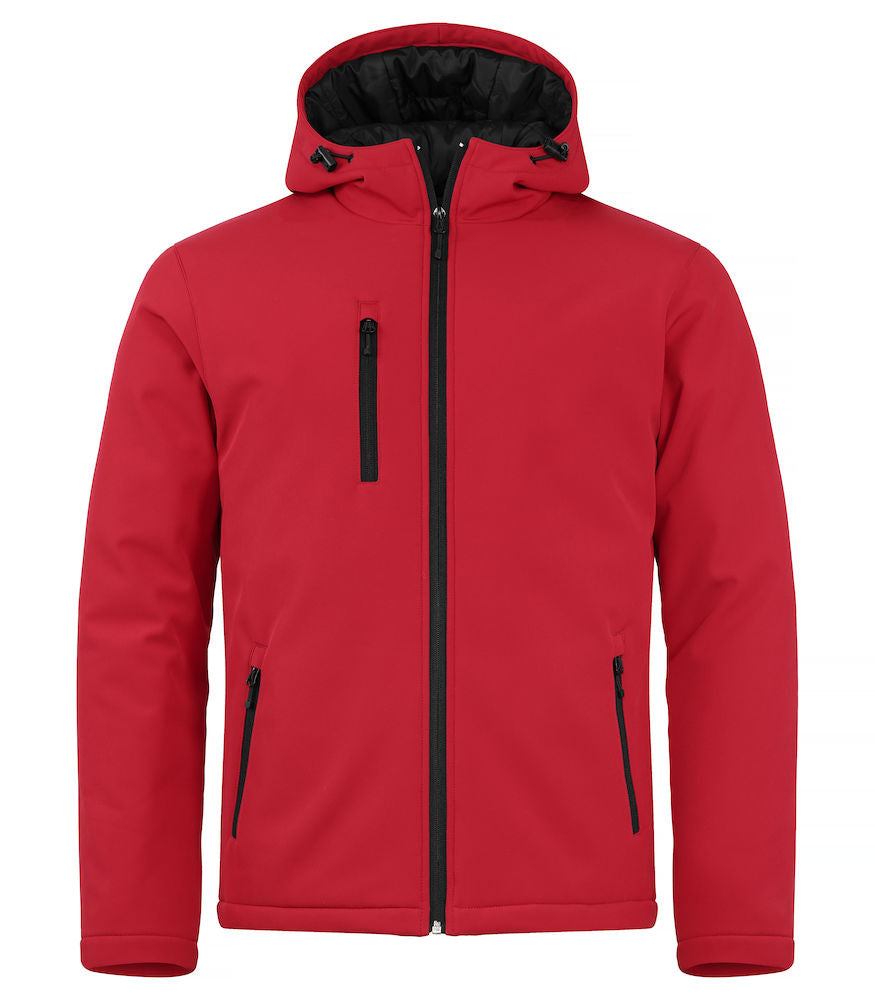 Clique Mens Padded Hooded Softshell Jacket. Waterproof 5000mm. 6 Colours XS-4XL - Summer Jacket - Logo Free Clothing