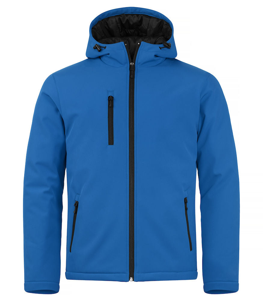 Clique Mens Padded Hooded Softshell Jacket. Waterproof 5000mm. 6 Colours XS-4XL - Summer Jacket - Logo Free Clothing