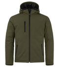 Clique Mens Padded Hooded Softshell Jacket. Waterproof 5000mm. 6 Colours XS-4XL - Summer Jacket - Logo Free Clothing