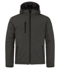 Clique Mens Padded Hooded Softshell Jacket. Waterproof 5000mm. 6 Colours XS-4XL - Summer Jacket - Logo Free Clothing