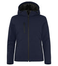 Clique Ladies Padded Hooded Softshell Jacket. Waterproof 5000mm. 6 Colours XS-2XL - Summer Jacket - Logo Free Clothing