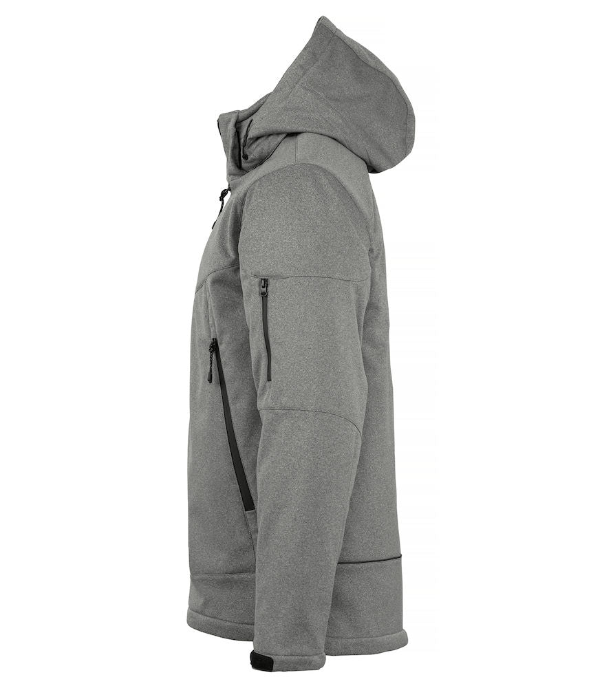 Clique Grayland Mens Padded Softshell Jacket. Removable Hood. Waterproof 10 000mm. XS-4XL - Winter Jacket - Logo Free Clothing