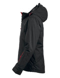 Clique Morris Mens Padded Coat | Showerproof | Detachable Hood | Black | S-4XL - Winter Jacket - Logo Free Clothing
