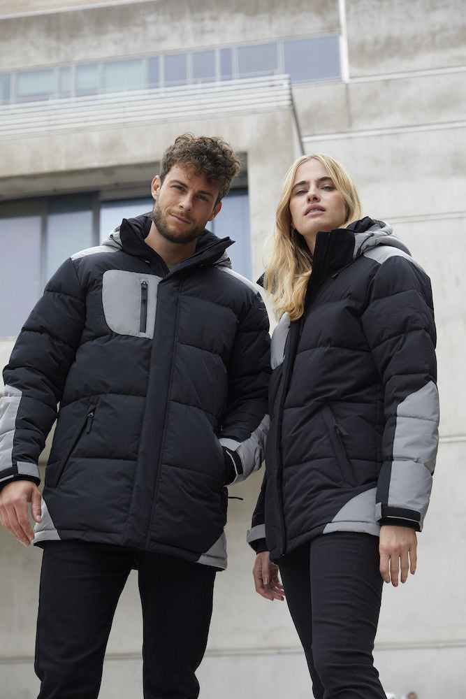Clique Dumas - Ladies Padded Heavy Winter Jacket. Reflective Panels WP5000mm. XS-2XL - Winter Jacket - Logo Free Clothing