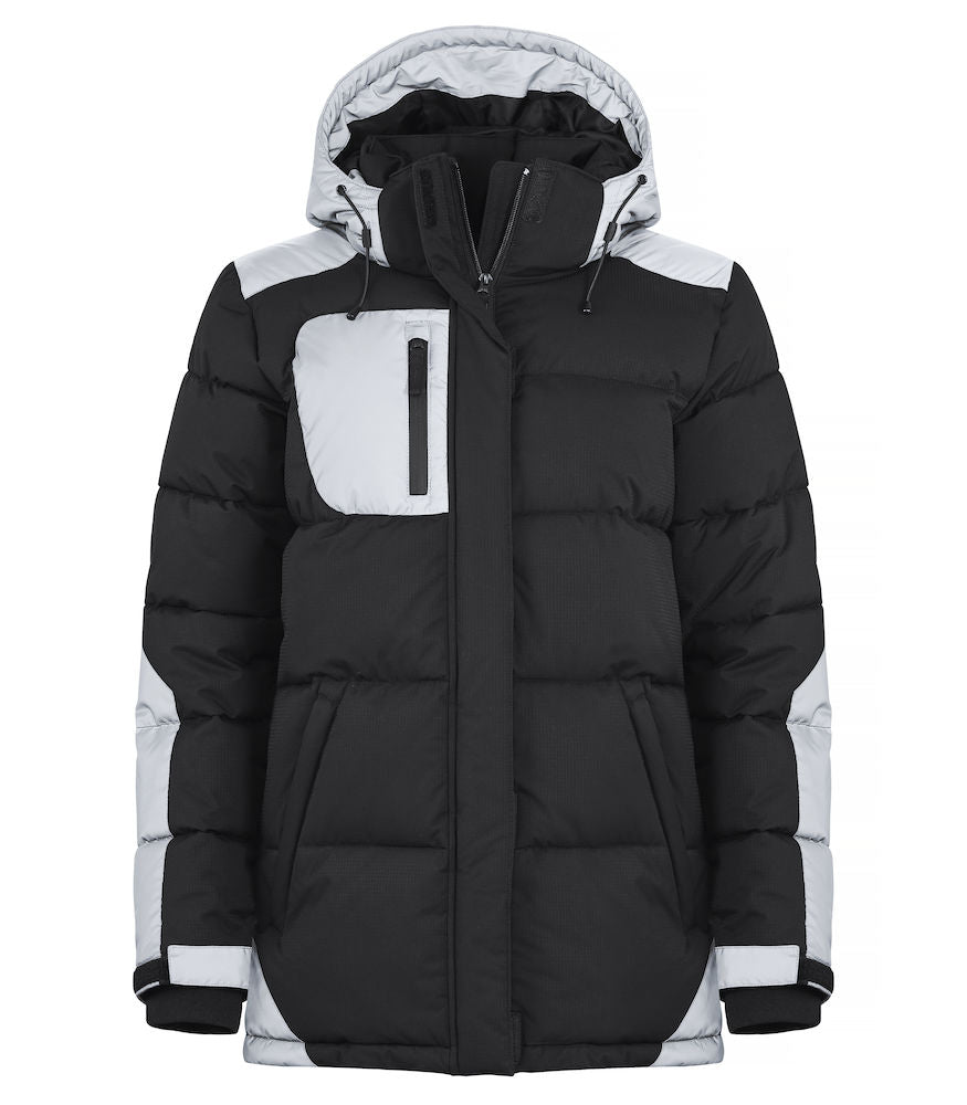 Clique Dumas - Ladies Padded Heavy Winter Jacket. Reflective Panels WP5000mm. XS-2XL - Winter Jacket - Logo Free Clothing