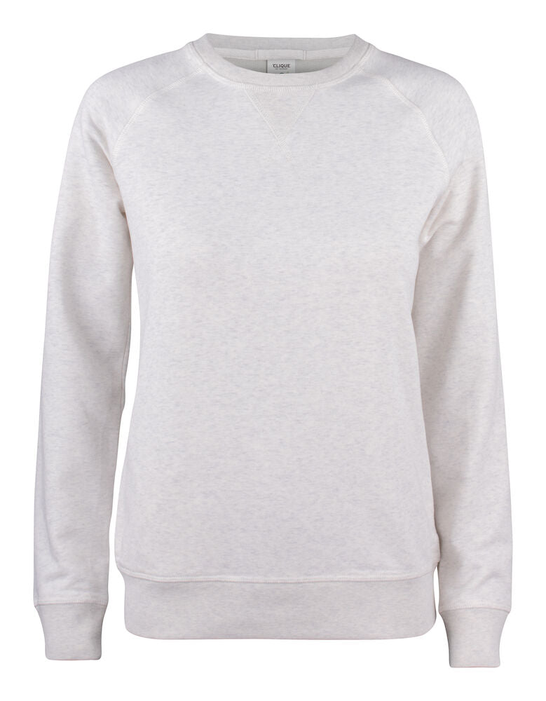 Clique Premium Organic Cotton Ladies Roundneck Sweatshirt | Sweater | 5 Colours | XS-2XL - Sweatshirt - Logo Free Clothing