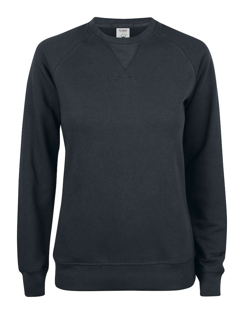 Clique Premium Organic Cotton Ladies Roundneck Sweatshirt | Sweater | 5 Colours | XS-2XL - Sweatshirt - Logo Free Clothing