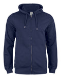 Clique Premium Organic Cotton Mens Zipped Hoodie. OC Hoodie 5 Colours S-3XL - Hoodie - Logo Free Clothing