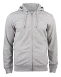 Clique Premium Organic Cotton Mens Zipped Hoodie. OC Hoodie 5 Colours S-3XL - Hoodie - Logo Free Clothing