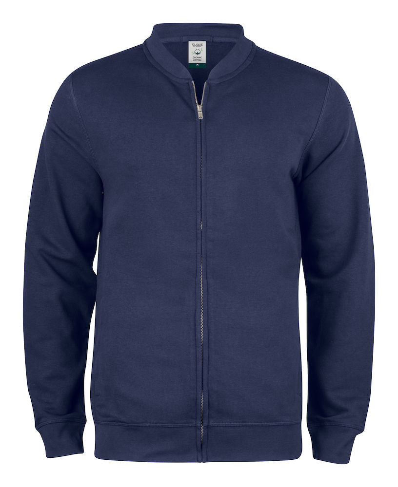 Clique Premium Organic Cotton Mens Zipped Sweatshirt. XS-3XL. 5 Colours - Sweatshirt - Logo Free Clothing