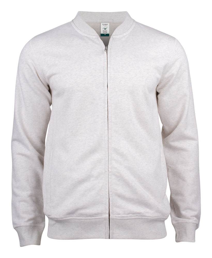 Clique Premium Organic Cotton Mens Zipped Sweatshirt. XS-3XL. 5 Colours - Sweatshirt - Logo Free Clothing