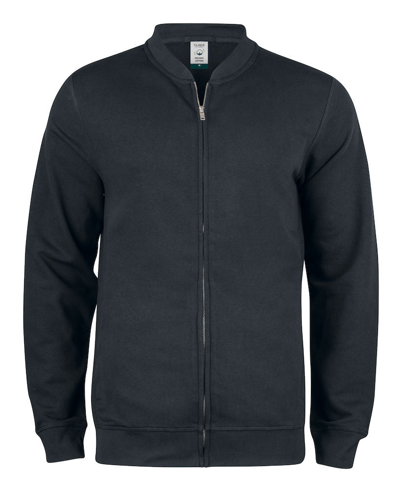Clique Premium Organic Cotton Mens Zipped Sweatshirt. XS-3XL. 5 Colours - Sweatshirt - Logo Free Clothing
