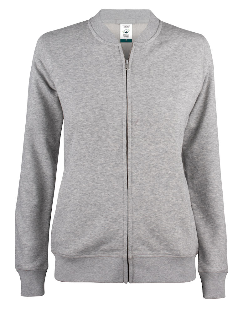 Clique Premium Organic Cotton Ladies Zipped Sweatshirt. XS-2XL. 5 Colours - Sweatshirt - Logo Free Clothing
