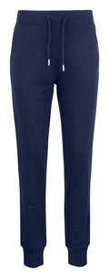Clique Premium Organic Cotton Ladies Joggers | CVC French Terry Lounge Wear | 3 Colours | XS-2XL - Trousers - Logo Free Clothing