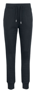 Clique Premium Organic Cotton Ladies Joggers | CVC French Terry Lounge Wear | 3 Colours | XS-2XL - Trousers - Logo Free Clothing