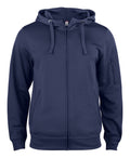 Clique Mens Active Zipped Hoodie. XS-3XL. 5 Colours - Hoodie - Logo Free Clothing