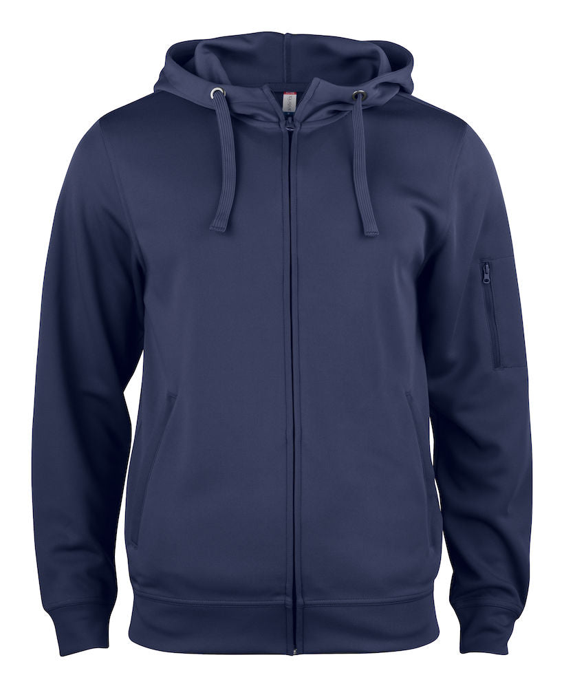 Clique Mens Active Zipped Hoodie. XS-3XL. 5 Colours - Hoodie - Logo Free Clothing