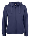 Clique Ladies Active Zipped Hoodie. XS-2XL. 5 Colours - Hoodie - Logo Free Clothing