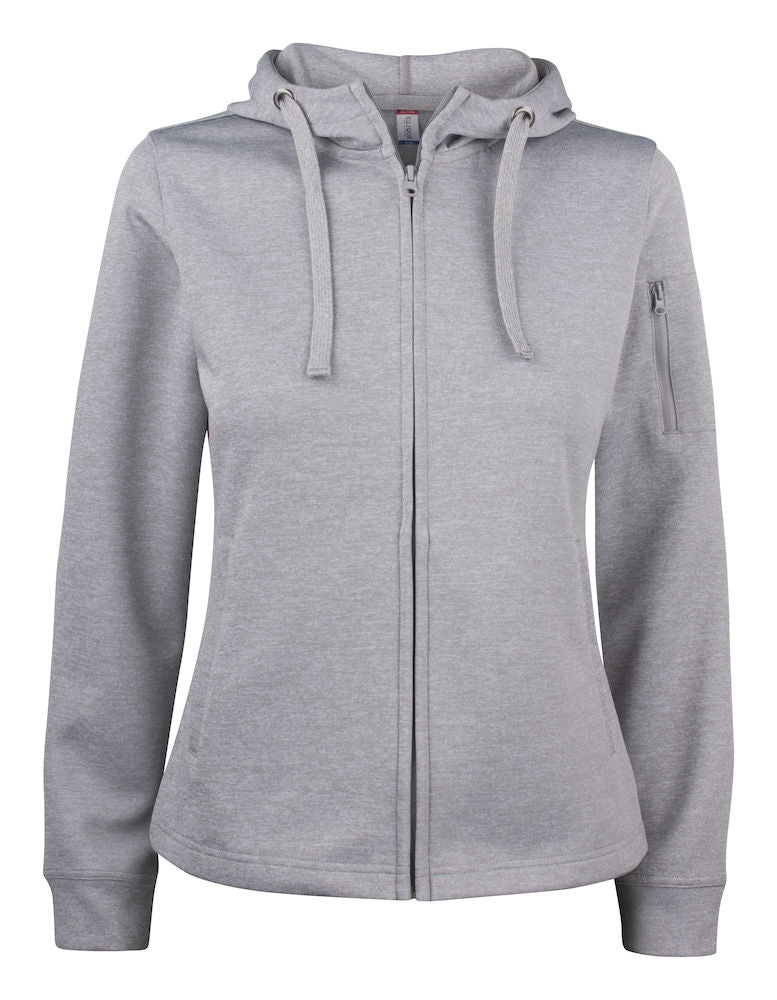 Clique Ladies Active Zipped Hoodie. XS-2XL. 5 Colours - Hoodie - Logo Free Clothing