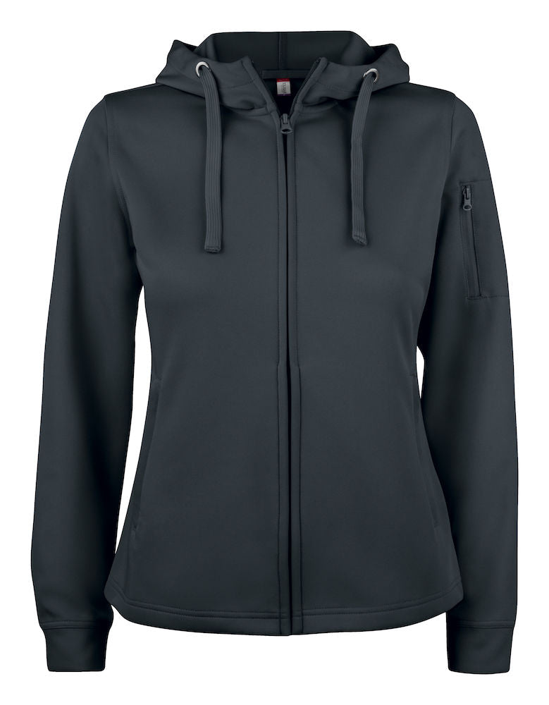 Clique Ladies Active Zipped Hoodie. XS-2XL. 5 Colours - Hoodie - Logo Free Clothing