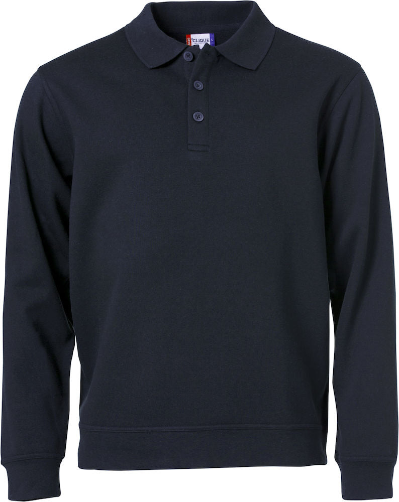 Clique Mens Super Heavy Polo Shirt/ Sweatshirt. 280gsm. XS-3XL - Polo Shirt - Logo Free Clothing
