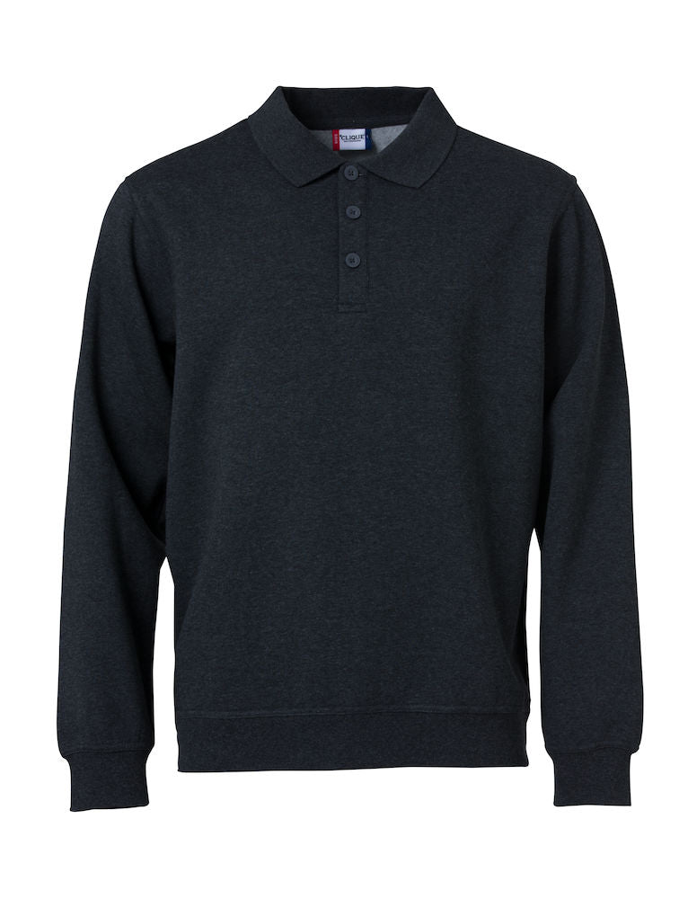 Clique Mens Super Heavy Polo Shirt/ Sweatshirt. 280gsm. XS-3XL - Polo Shirt - Logo Free Clothing