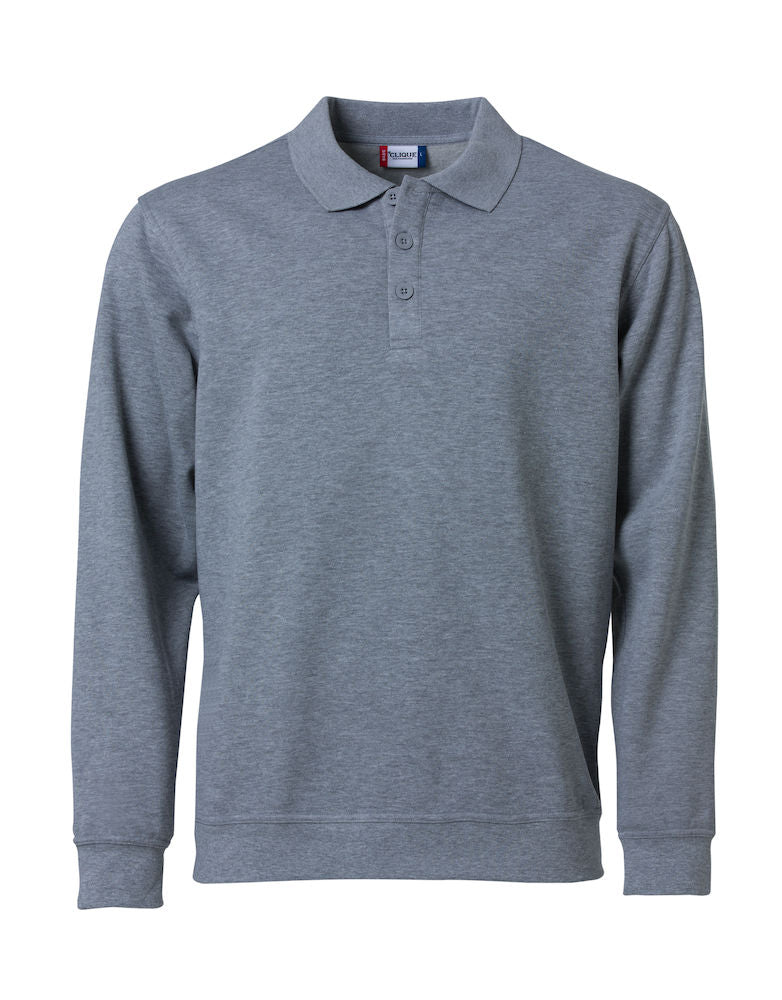 Clique Mens Super Heavy Polo Shirt/ Sweatshirt. 280gsm. XS-3XL - Polo Shirt - Logo Free Clothing