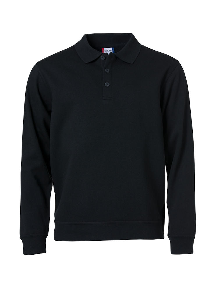 Clique Mens Super Heavy Polo Shirt/ Sweatshirt. 280gsm. XS-3XL - Polo Shirt - Logo Free Clothing