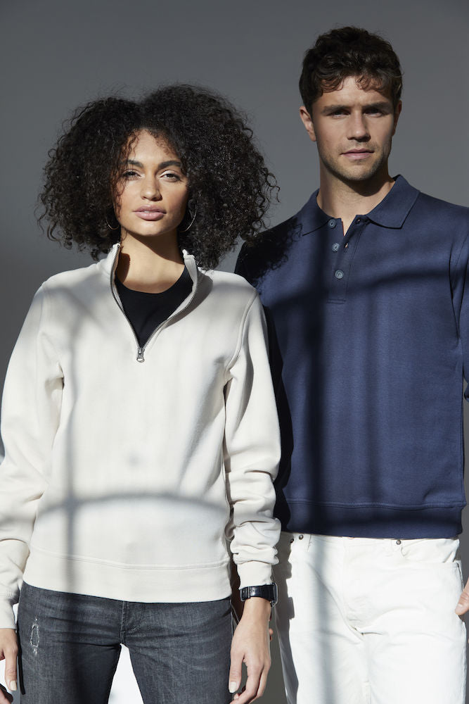 Clique Mens 1/4 Zip Sweatshirt- Quarter Zip Sweater. 14 Colours. XS-5XL - Sweatshirt - Logo Free Clothing