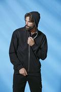 Clique Classic Hoodie Full Zip. Mens Contrast Colour Heavyweight Hoodie. 6 Colours XS-5XL - Hoodie - Logo Free Clothing