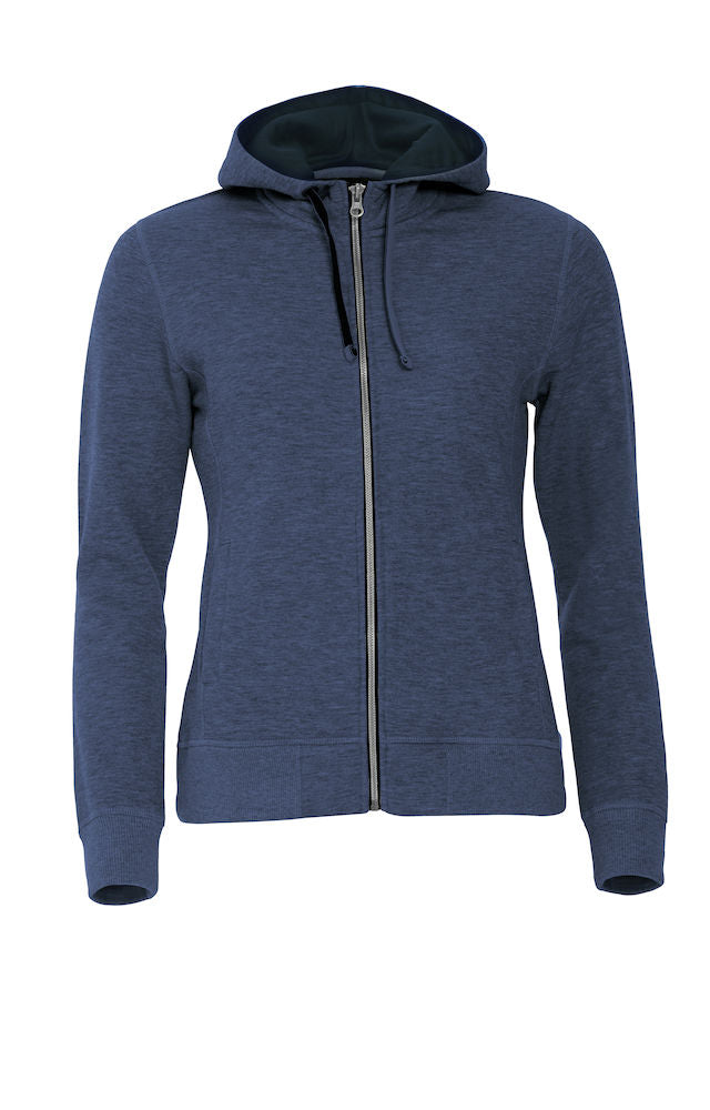 Clique Classic Hoodie Full Zip. Ladies Contrast Colour Heavyweight Hoodie. 8 Colours XS-2XL - Hoodie - Logo Free Clothing