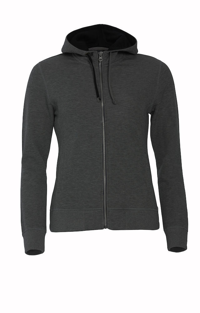 Clique Classic Hoodie Full Zip. Ladies Contrast Colour Heavyweight Hoodie. 8 Colours XS-2XL - Hoodie - Logo Free Clothing