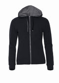 Clique Classic Hoodie Full Zip. Ladies Contrast Colour Heavyweight Hoodie. 8 Colours XS-2XL - Hoodie - Logo Free Clothing