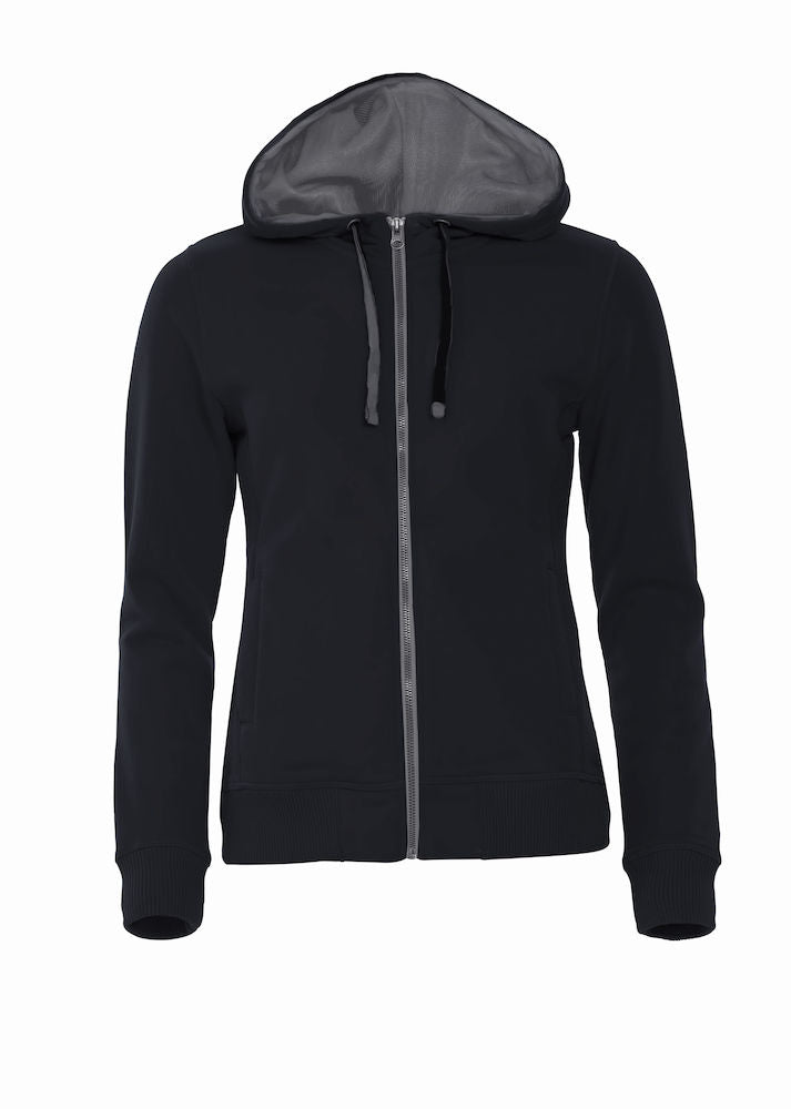 Clique Classic Hoodie Full Zip. Ladies Contrast Colour Heavyweight Hoodie. 8 Colours XS-2XL - Hoodie - Logo Free Clothing