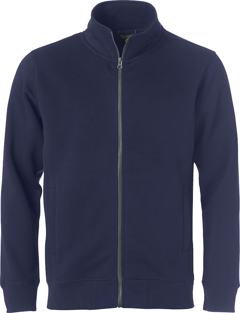 Clique Classic Cardigan Mens. Heavyweight Zipped Sweatshirt. 5 Colours. XS-5XL - Sweatshirt - Logo Free Clothing