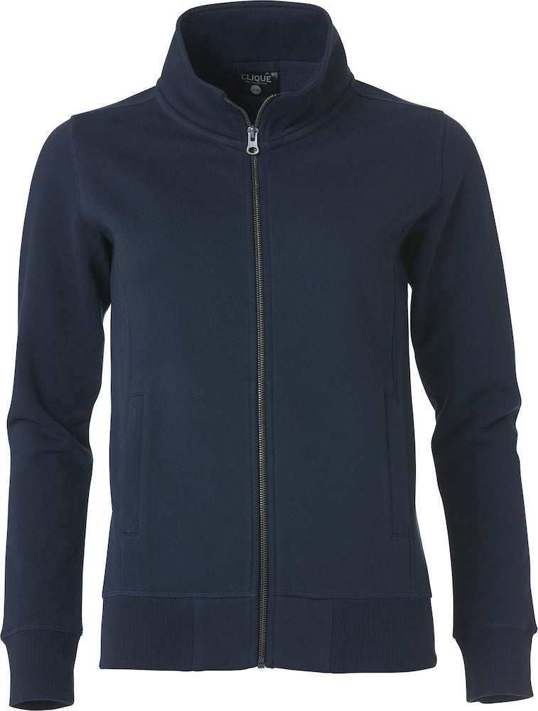 Clique Classic Cardigan Ladies. Heavyweight Zipped Sweatshirt. 5 Colours. XS-2XL - Sweatshirt - Logo Free Clothing