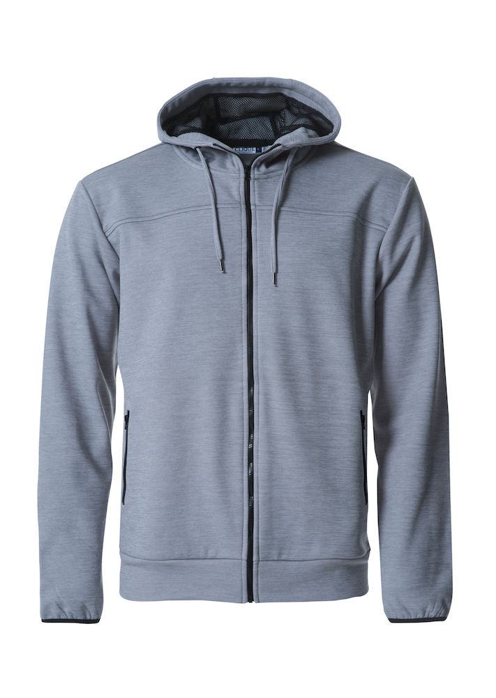 Clique Ottawa Mens Hoodie. Melange Effect, Hidden Earphone Loops, 4 Colours XS-3XL - Hoodie - Logo Free Clothing