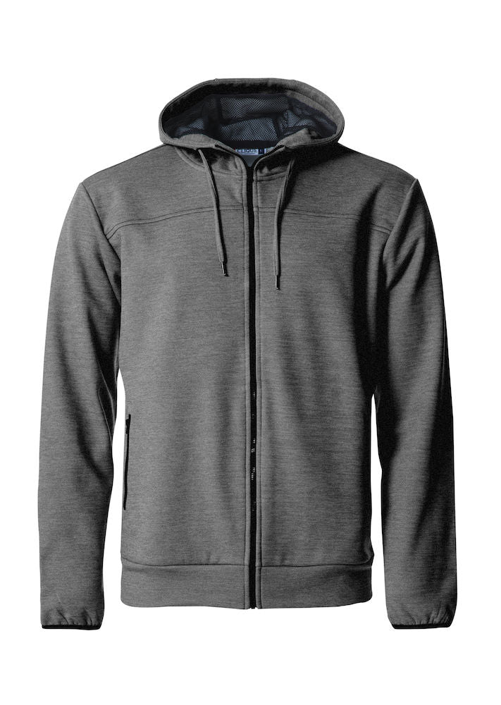 Clique Ottawa Mens Hoodie. Melange Effect, Hidden Earphone Loops, 4 Colours XS-3XL - Hoodie - Logo Free Clothing