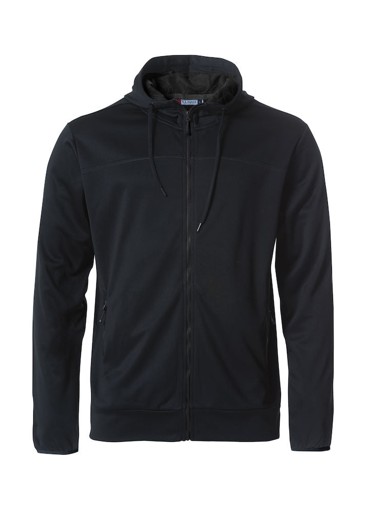 Clique Ottawa Mens Hoodie. Melange Effect, Hidden Earphone Loops, 4 Colours XS-3XL - Hoodie - Logo Free Clothing