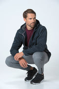 Clique Ottawa Mens Hoodie. Melange Effect, Hidden Earphone Loops, 4 Colours XS-3XL - Hoodie - Logo Free Clothing