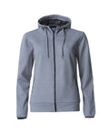 Clique Ottawa Ladies Hoodie. Melange Effect, Hidden Earphone Loops, 4 Colours XS-3XL - Hoodie - Logo Free Clothing