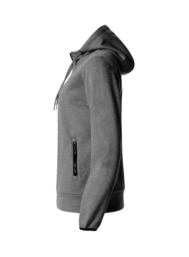 Clique Ottawa Ladies Hoodie. Melange Effect, Hidden Earphone Loops, 4 Colours XS-3XL - Hoodie - Logo Free Clothing