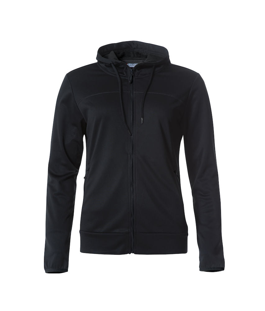 Clique Ottawa Ladies Hoodie. Melange Effect, Hidden Earphone Loops, 4 Colours XS-3XL - Hoodie - Logo Free Clothing
