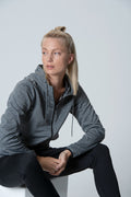 Clique Ottawa Ladies Hoodie. Melange Effect, Hidden Earphone Loops, 4 Colours XS-3XL - Hoodie - Logo Free Clothing