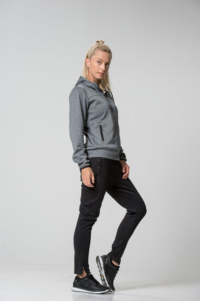 Clique Ottawa Ladies Hoodie. Melange Effect, Hidden Earphone Loops, 4 Colours XS-3XL - Hoodie - Logo Free Clothing