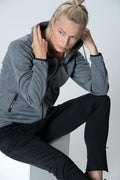 Clique Ottawa Ladies Hoodie. Melange Effect, Hidden Earphone Loops, 4 Colours XS-3XL - Hoodie - Logo Free Clothing